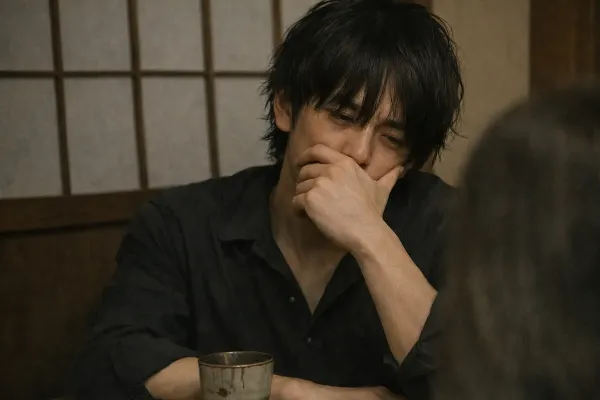 静かな夜、杯を前にした青年の想い