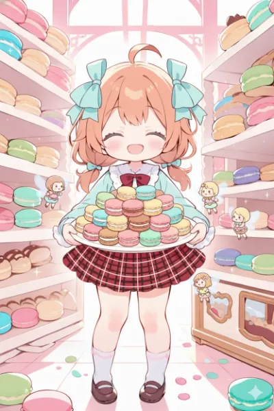 マカロン大好き女の子