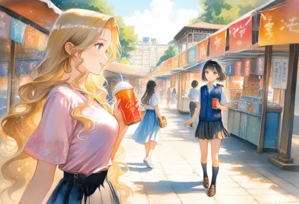 黒髪＆ブロンド・学園祭