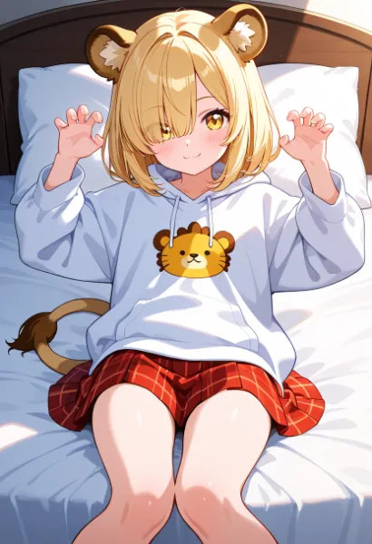 「がお～、たべちゃうぞ～♪･･･どう？ビックリした？」