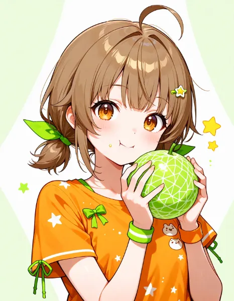 私、メロン、、丸かじり