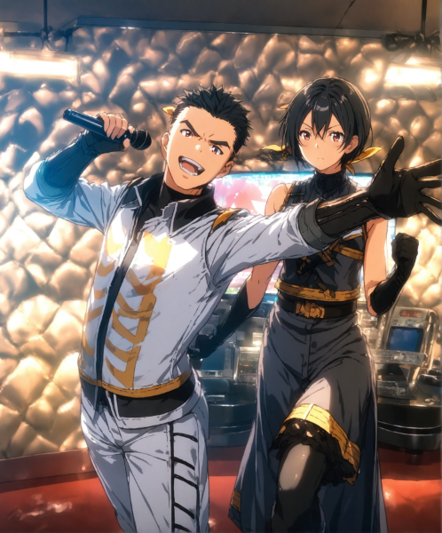 戦うヒロインからマイクを奪い歌いまくる悪の戦闘員