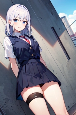 休憩中女子