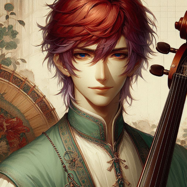 赤紫色インナーカラー説。