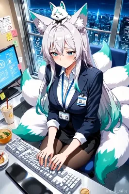 動画🎦深夜：終電後の残業