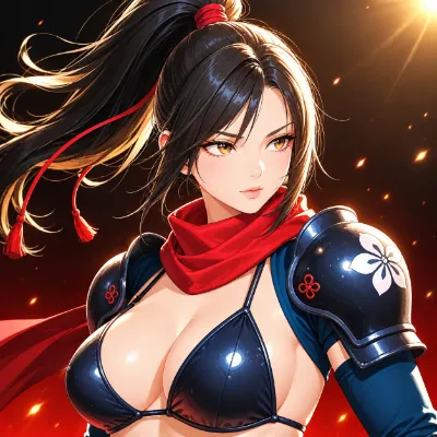灼熱の眼光を持つ女戦士