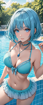 素敵な青髪さん