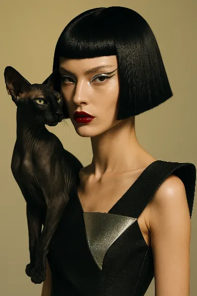 黒猫の囁きと影の女