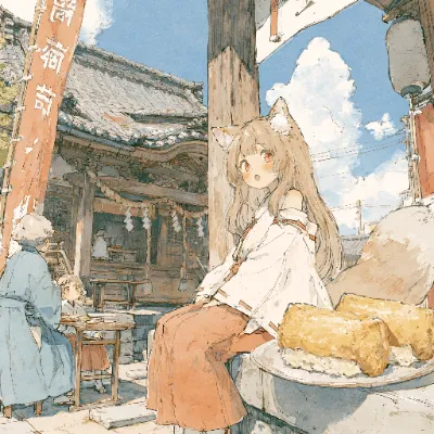 ほぉ～、お供え物じゃ。。