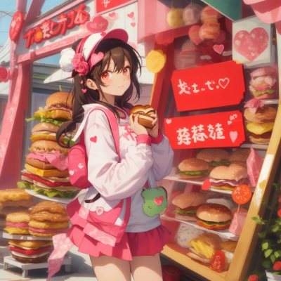 美味しそうなハンバーガーがいっぱい