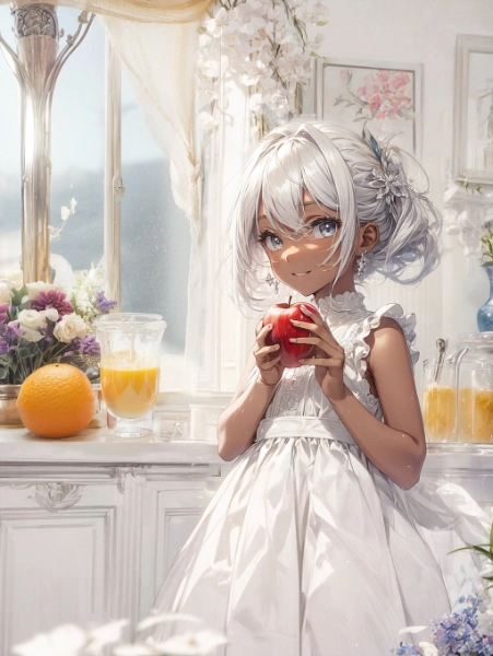 オレンジとリンゴ