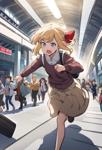 ま、間に合わない～