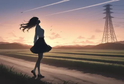 夕焼けの風に想いを馳せて