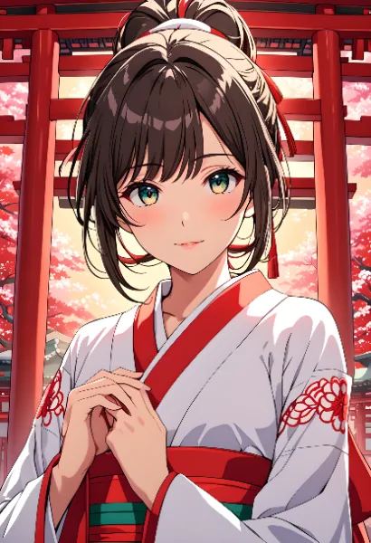 桜舞う神社で紡がれる願い