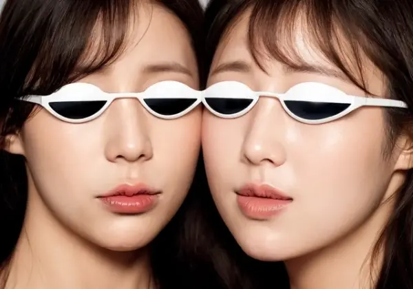 よく見ると繋がっているサングラス