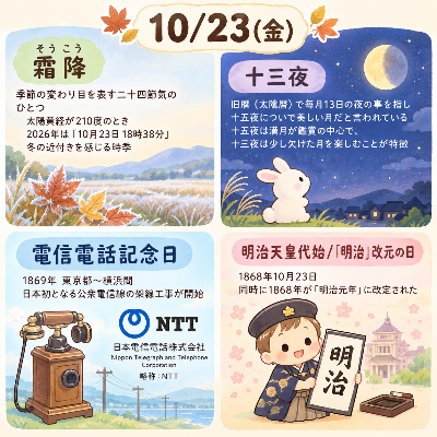 10/23 何の日①