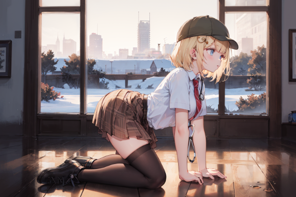 四つん這いアメリア