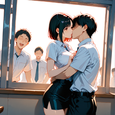 大勢に見られてるの気が付かないアニメ先生