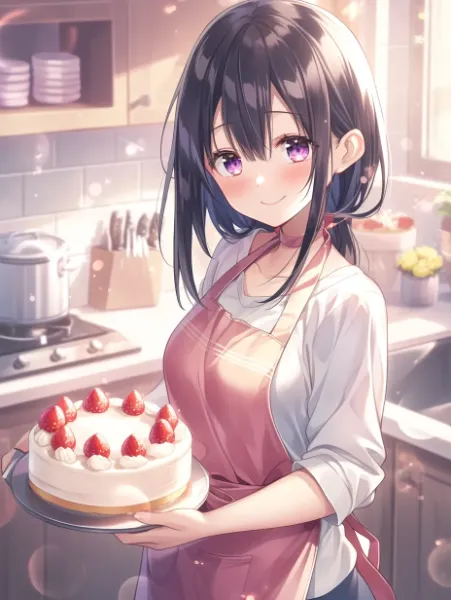 ケーキが出来上がりました(*'▽')