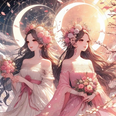 美しき双月
