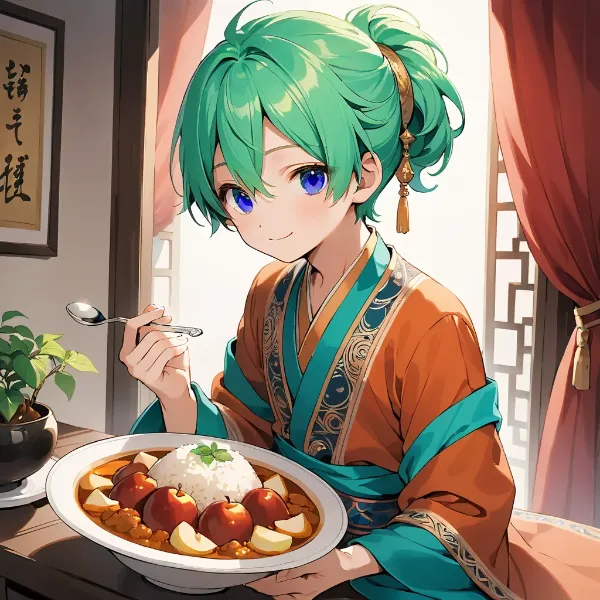 りんごがゴロッとカレー