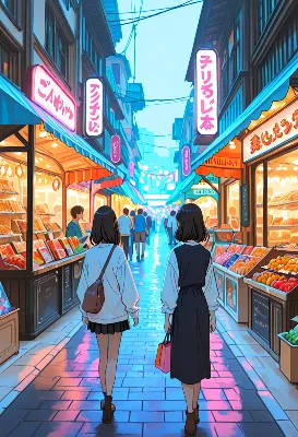 雨上がりの市場で交わす秘密