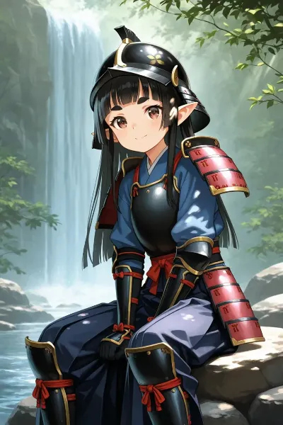 甲冑の若武者