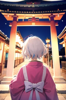 神社に来た