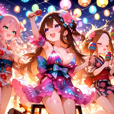 はじけるお祭り