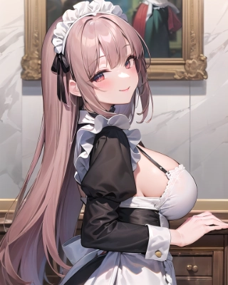 流し目のメイドさん
