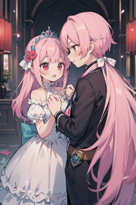 王子とお姫様(結婚式)