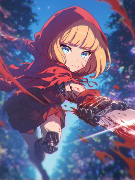 サイボーグ赤ずきん ナイフアクション