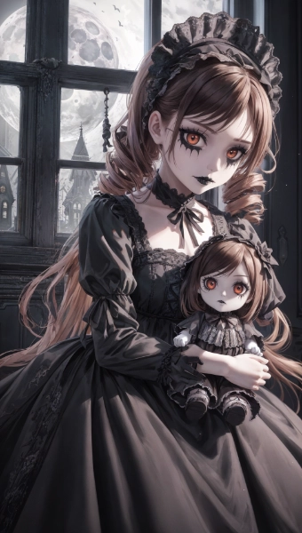 人形のようなハードゴシックガール