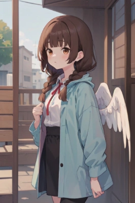 天使(ブラウン)