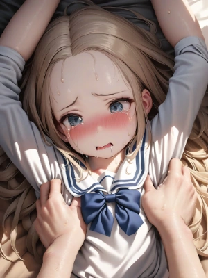 寝そべる女の子