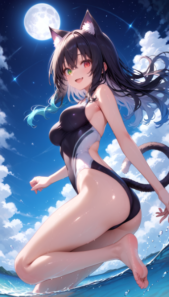 新旧比較：猫耳娘