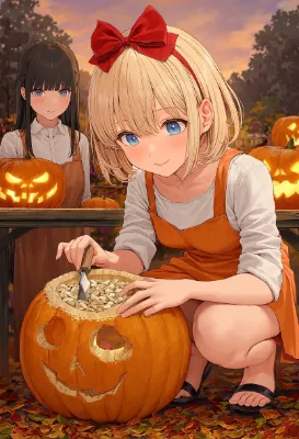 かぼちゃくりくり