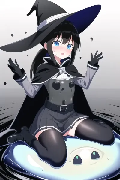 黒スライムのウィッチ少女