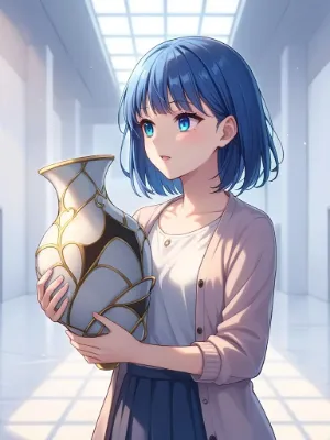 青髪少女と金継ぎの記憶