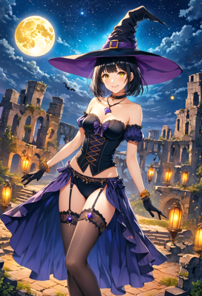 月夜の魔女さん