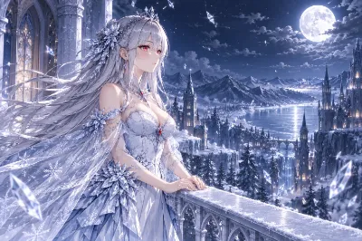 月夜の白銀姫