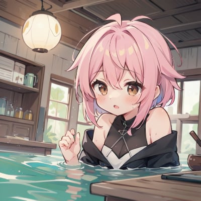 魔法失敗　水浸し