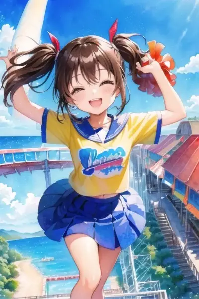 海風に吹かれて