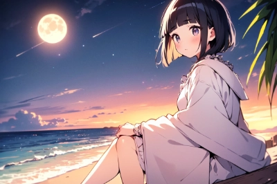 月の明かり