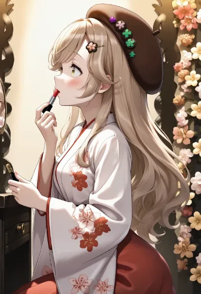 [動画]ルージュを塗る　みもざちゃん