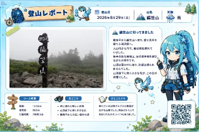 碧衣　編笠山登山レポート
