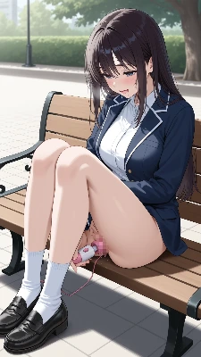 公園ベンチの秘密のひと時