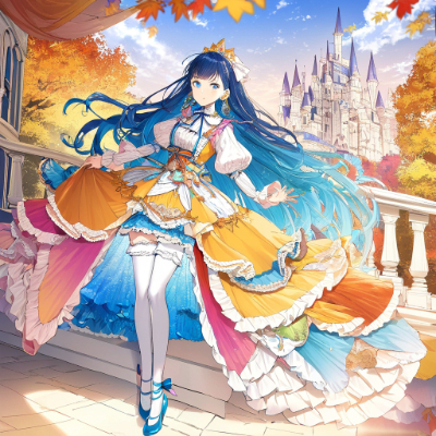 夕暮れと姫さま