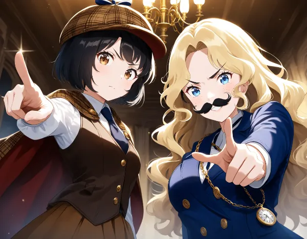 黒髪＆ブロンド・犯人はあなたです！