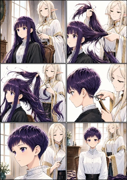 フェルンの散髪